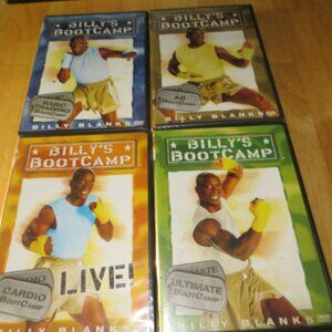 Billy Banks 4pc Billy's Bootcamp Exercise CDs